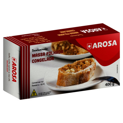 MASSA AROSA FOLHADA CONGELADA 400G