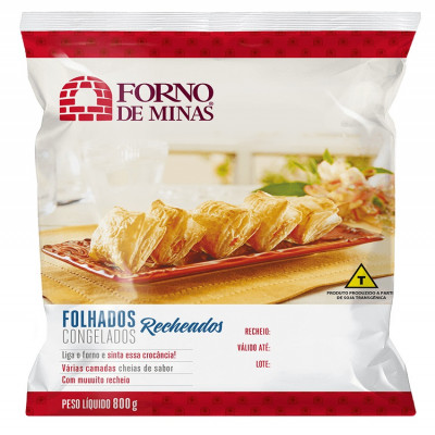 FOLHADO FORNO DE MINAS FRANGO 800G