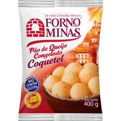 PÃO DE QUEIJO FORNO DE MINAS COQUETEL 400 GR