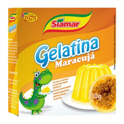 PO PARA GELATINA SIAMAR MARACUJA 30GR