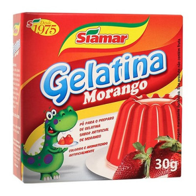 PO PARA GELATINA SIAMAR MORANGO 30GR