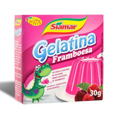 PO PARA GELATINA SIAMAR FRAMBOESA 30GR