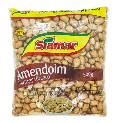 AMENDOIM BRANCO SIAMAR 500GR