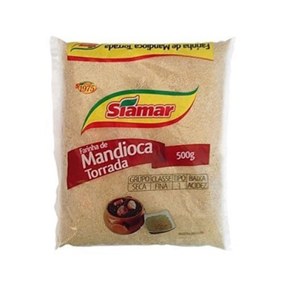 FARINHA MANDIOCA TORRADA SIAMAR 500GR