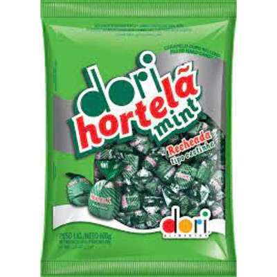 BALA HORTELA RECHEADA DORI 100G