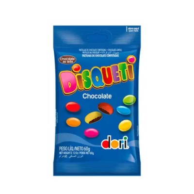 CHOCOLATE DORI DISQUETI AO LEITE 60G