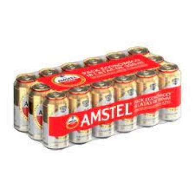 CERVEJA AMSTEL LATA 350ML COM 18