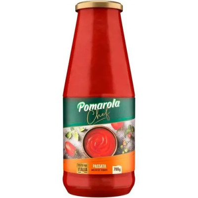 POMAROLA MOLHO TOMATE 700G PASSATA VIDRO