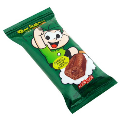 BOLINHO TURMA DA MÔNICA CHOCOLATE RECHADO DE CHOCOLATE 40G