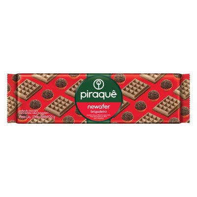 BISCOITO PIRAQUE NEWAFER BRIGADEIRO 100G