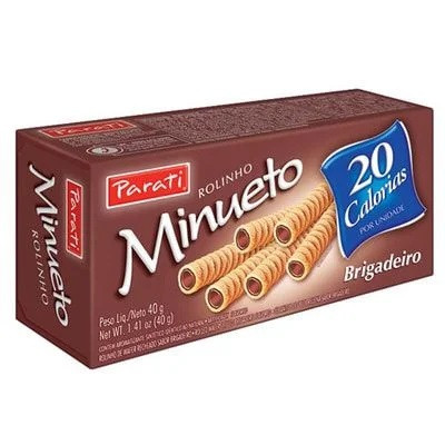 BISCOITO PARATI WAFFER ROLINHO BRIGADEIRO 40G