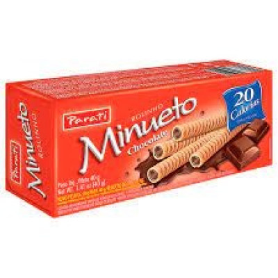 BISCOITO PARATI WAFFER ROLINHO CHOCOLATE 40G