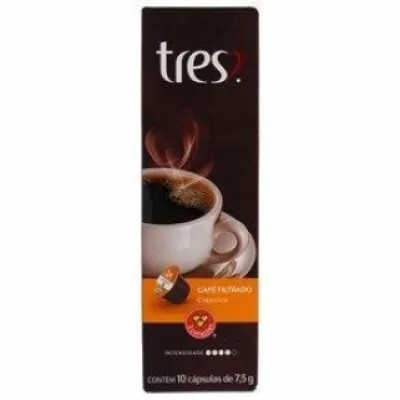 CAFÉ 3 CORAÇÕES COADO CLASSICO CAPSULAS 75 GR