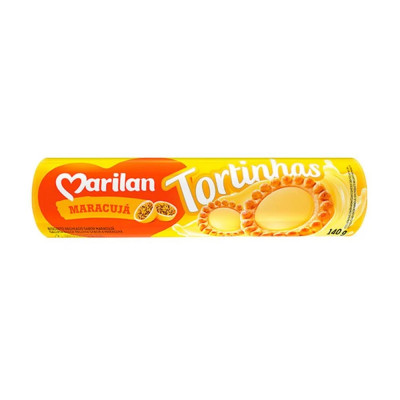 BISCOITO TORTINHAS RECHEADA MARILAN MARACUJA 140G