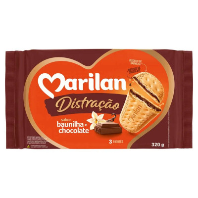 BISCOITO MARILAN DISTRAÇÃO CHOCOLATE 320 G