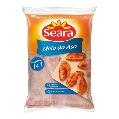 SEARA MEIO DA ASA 1KG PACOTE