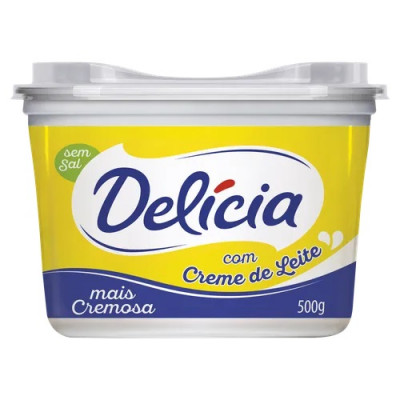 MARGARINA DELICIA CREMOSA SEM SAL POTE .500GR