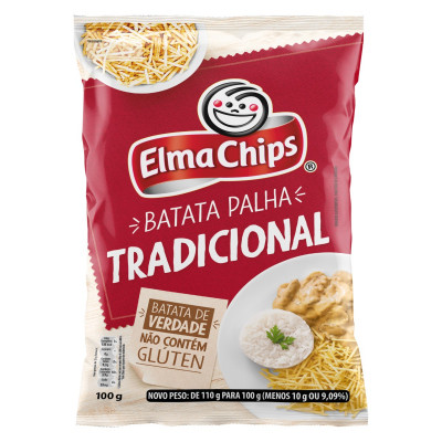 BATATA PALHA ELMA CHIPS 100GR TRADICIONAL