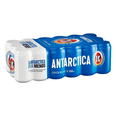 CERVEJA ANTARCTICA BOA LATA 350ML COM 18