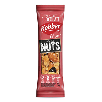 BARRA CERAL KOBBER MIX DE NUTS 25G