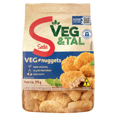 NUGGETS SADIA VEGETAL VEG & TAL 275G