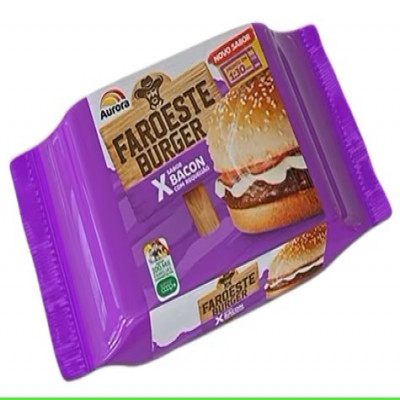 LANCHE FAROESTE XBACON COM REQUEIJAO AURORA 145G