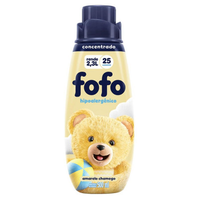 AMACIANTE ROUPAS FOFO CONCENTRADO AMARELO 500ML