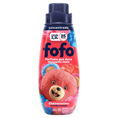 AMACIANTE ROUPAS FOFO CONCENTRADO VERMELHO 500ML