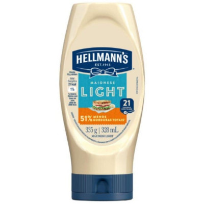 MAIONESE HELLMANNS LIGHT SQZ 335G