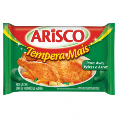 TEMPERO ARISCO FRANGO PEIXE ARROZ 5G COM 10