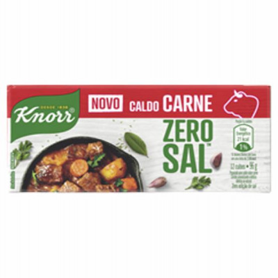 CALDO KNORR ZERO SAL CARNE 96G