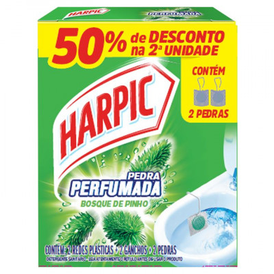 DETERGENTE SANITARIO HARPIC PEDRA PINHO C/2 UN