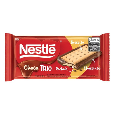 CHOCOLATE NESTLE 90G BARRA BISCOITO AMENDOIN BAUNILHA