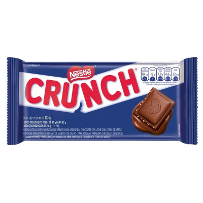 CHOCOLATE NESTLE CRUNCH AO LEITE 80G