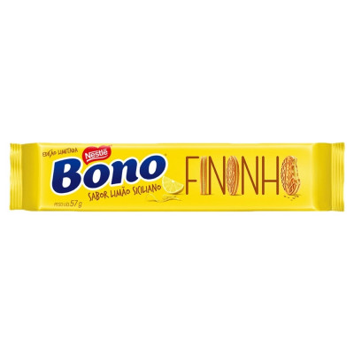 BISCOITO NESTLE BONO 57GR FININHO RECHEADO LIMÃO