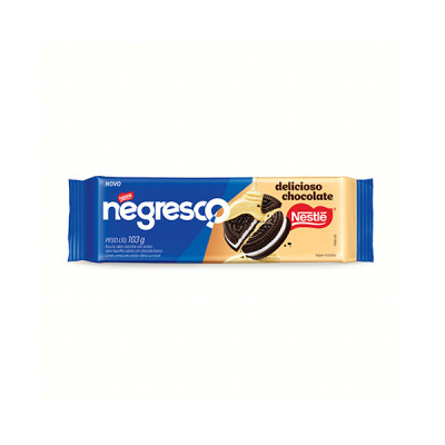 BISCOITO NEGRESCO RECHEADO BAUNILHA CHOCOLATE BRANCO 103G