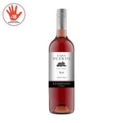 VINHO CHILENO CASA DEL PUERTO ROSE 750ML