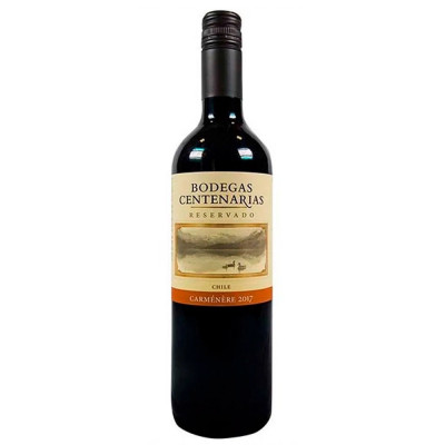 VINHO CHILENO BODEGAS CENTENARIAS CARMENERE 750ML