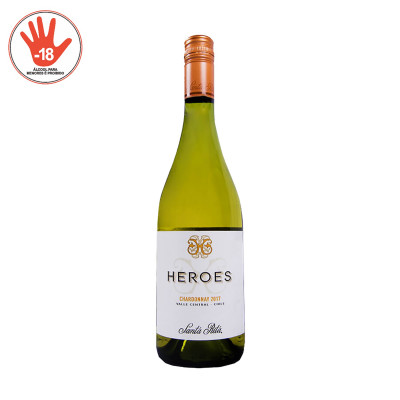 VINHO CHILENO HEROES RESERVA CHARDONAY 750ML