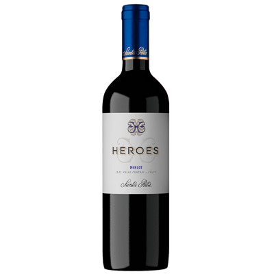 VINHO CHILENO HEROES MERLOT 750ML