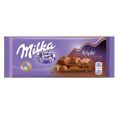 CHOCOLATE MILKA 90G TRIPLE COCOA