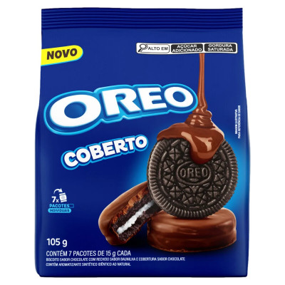 BISCOITO OREO ORIGINAL COBERTURA CHOCOLATE 105G