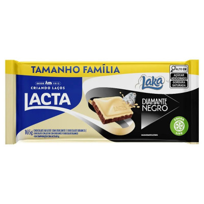 CHOCOLATE LACTA DIAMANTE NEGRO E LAKA 80GR