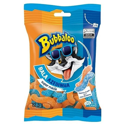 BALA BUBBALOO CITRIC.BLUEBERRY RABINHO DE GATO 82,5G