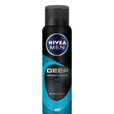 DESODORANTE AEROSOL NIVEA DEEP BEAT CARVÃO 150ML