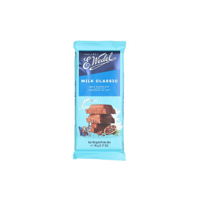 CHOCOLATE E WEDEL AO LEITE CLASSIC 90G