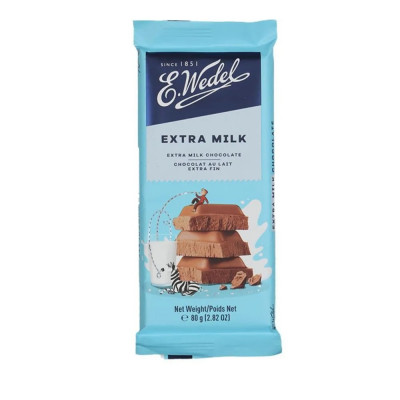 CHOCOLATE E WEDEL AO LEITE EXTRA MILK 80G