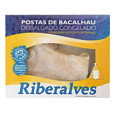 POSTAS BACALHAU RIBERALVES MORHUA DESSALGADO 800G