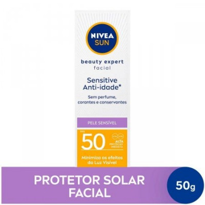 PROTETOR SOLAR NIVEA PELE SENSIVEL 50FPS