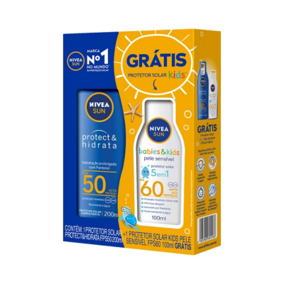 KIT PROTETOR NIVEA FPS 50 E 60 KIDS